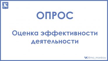 Опрос Оценка эффективности деятельности